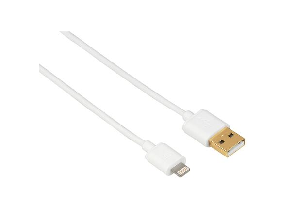 Hama Synkkabel Lightning 1,5m Hvit 1,5 meter lightning til USB kabel 